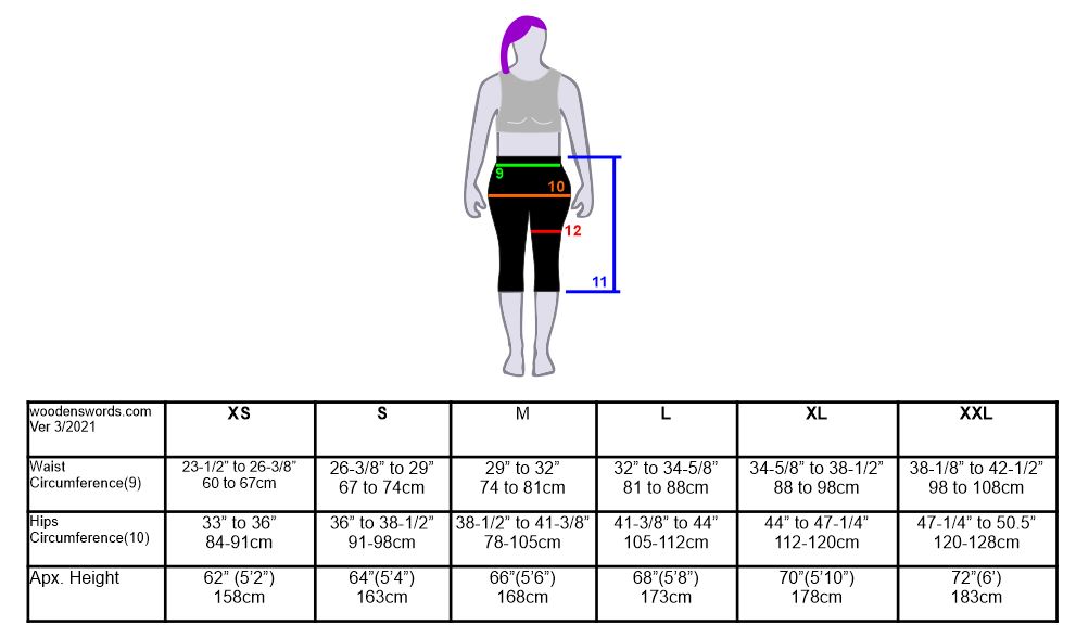 Spandagrip Sizing Chart