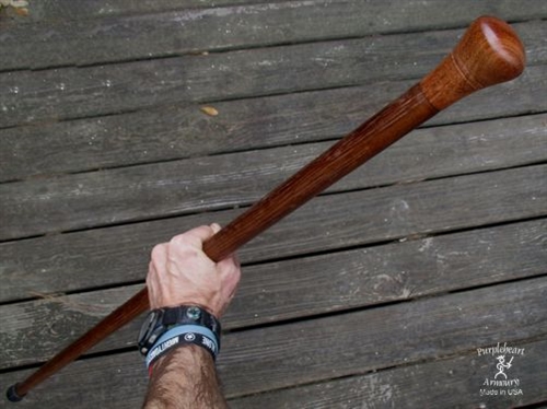 Solid Natural Cherry Wood Cane